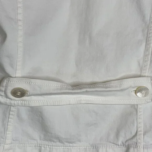 Emilio Pucci Firenze Jacket Womans Size 10 White Denim Stretch Made in Italy - Picture 8 of 15